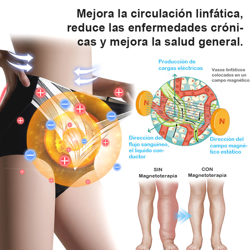 Shorts moldeadores de turmalina y fibra de titanio con calentamiento automático 💙Recomendado por A.M.A.