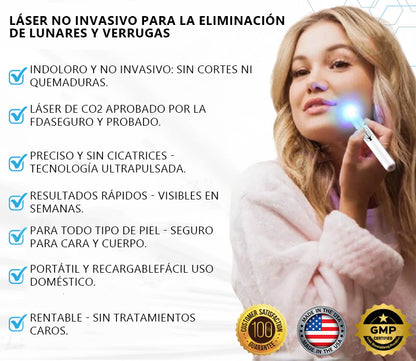 Lápiz láser no invasivo Bikenda® para la eliminación de lunares y verrugas